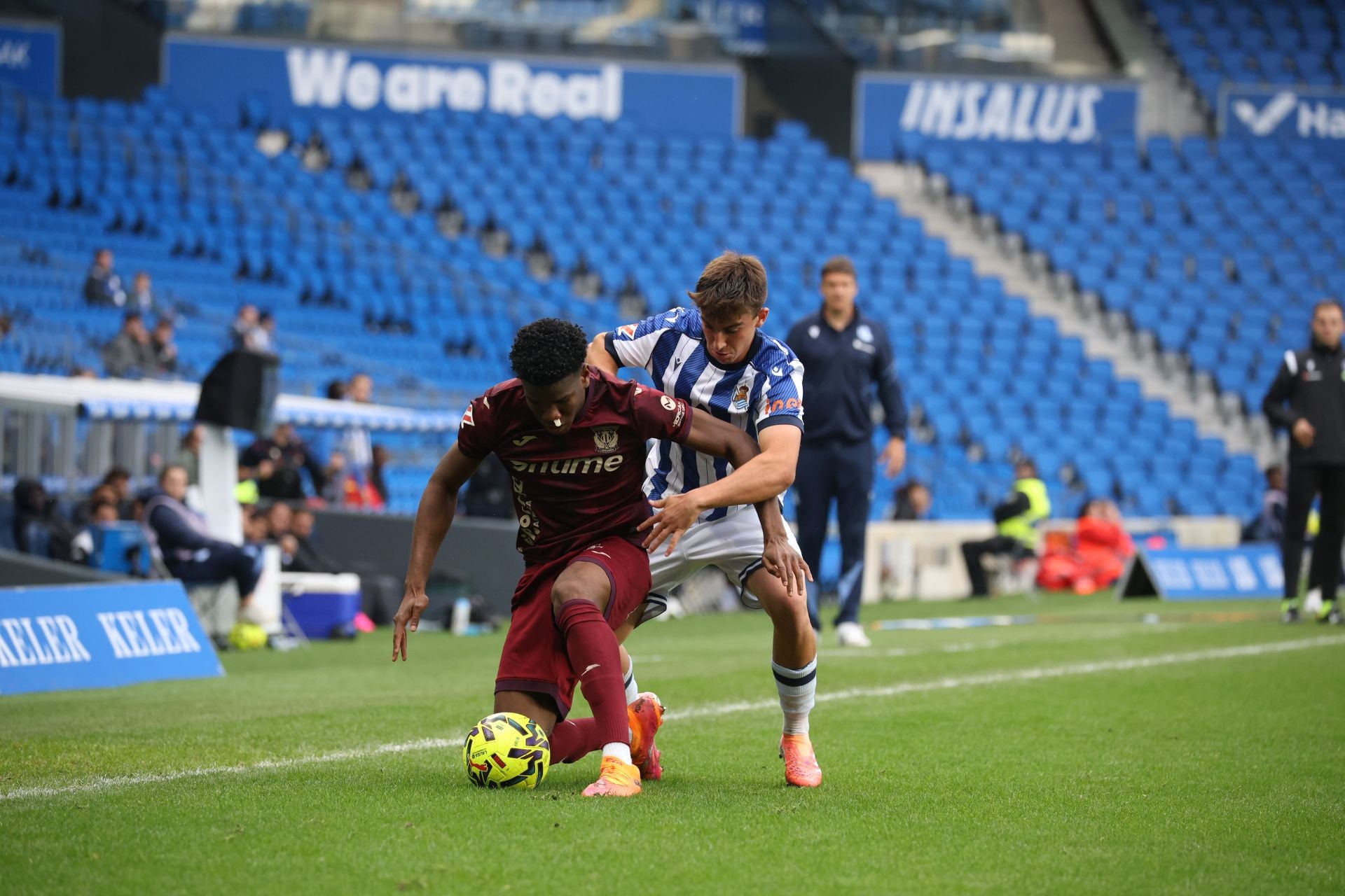 Dani Díaz llena de alegría Anoeta en el 98&#039; tras otra lección de competitivdad del Sanse
