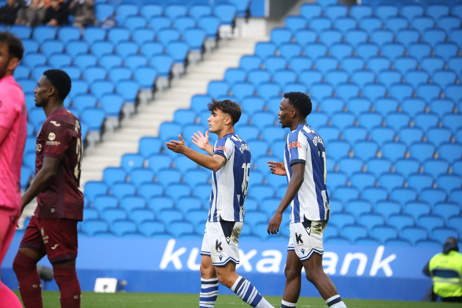 Dani Díaz llena de alegría Anoeta en el 98&#039; tras otra lección de competitivdad del Sanse