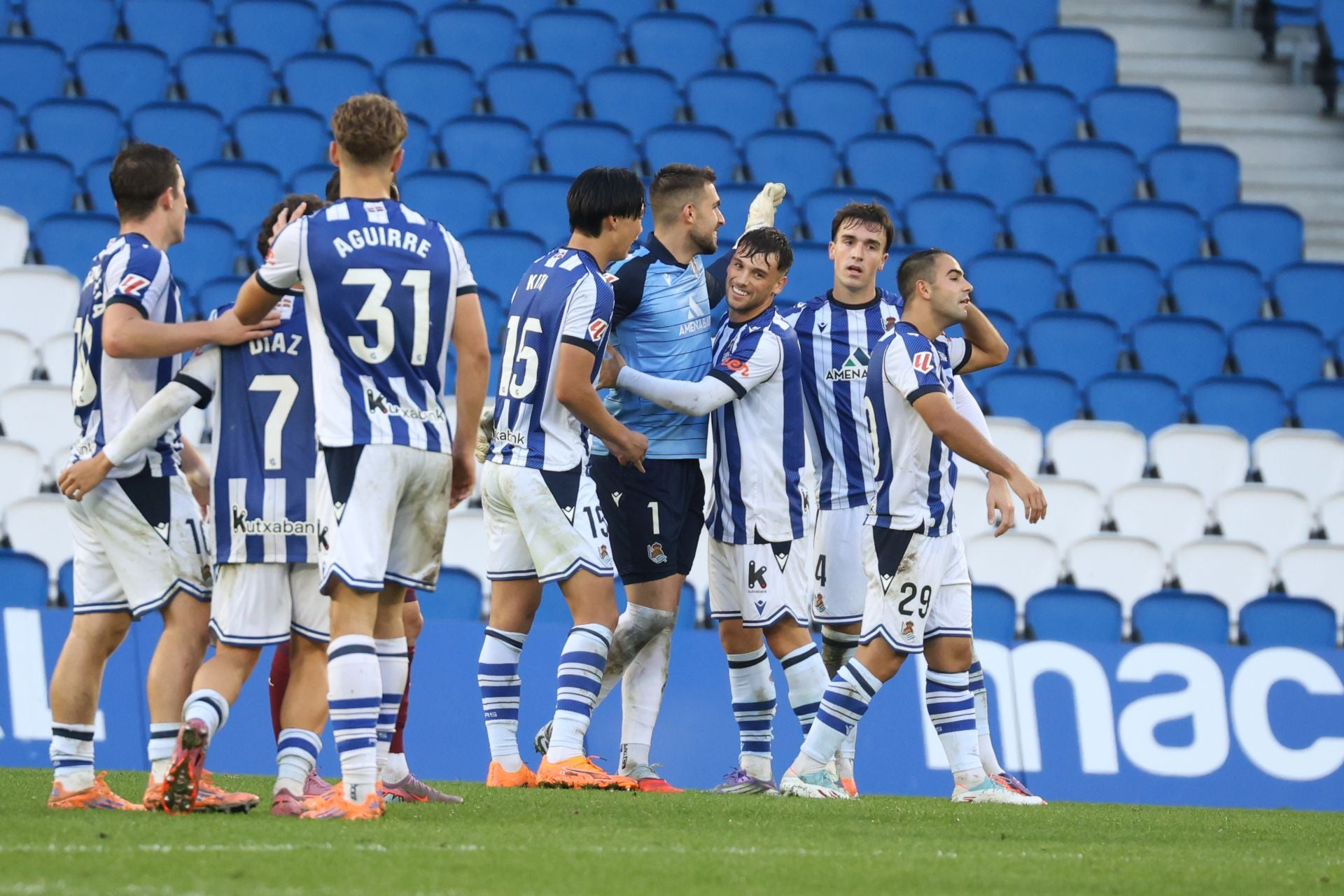 Dani Díaz llena de alegría Anoeta en el 98&#039; tras otra lección de competitivdad del Sanse