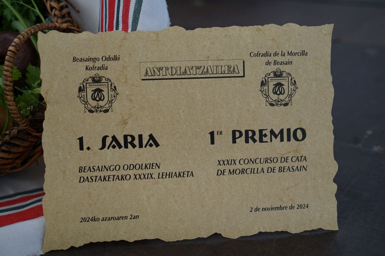 Beasain celebra su 39º Campeonato de Morcilla