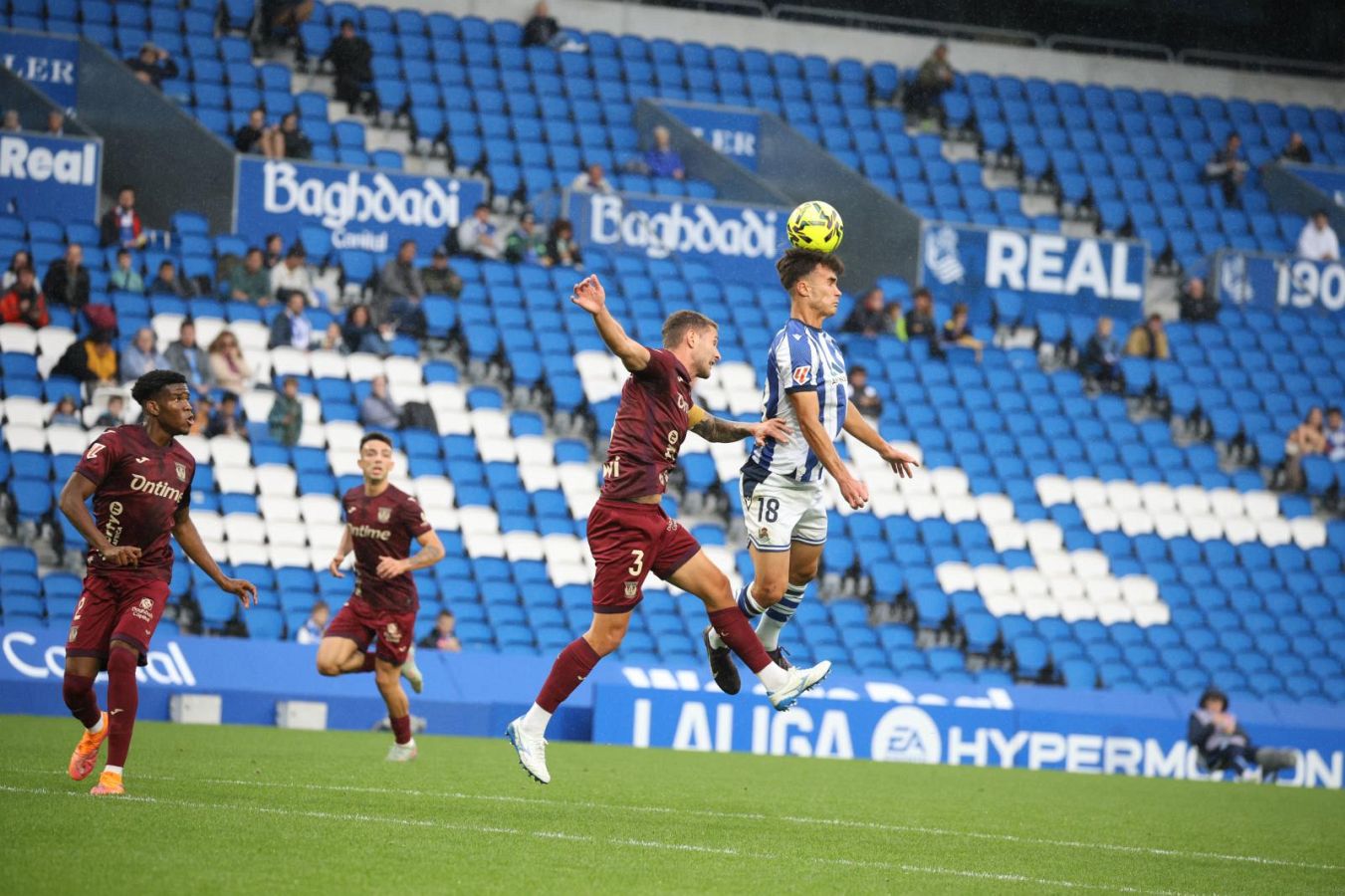 Dani Díaz llena de alegría Anoeta en el 98&#039; tras otra lección de competitivdad del Sanse