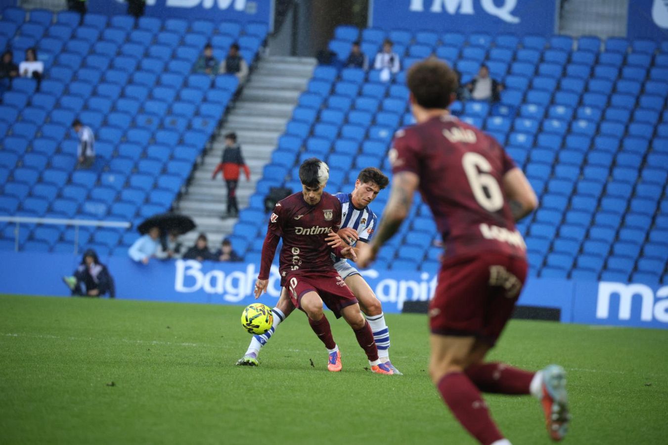Dani Díaz llena de alegría Anoeta en el 98&#039; tras otra lección de competitivdad del Sanse