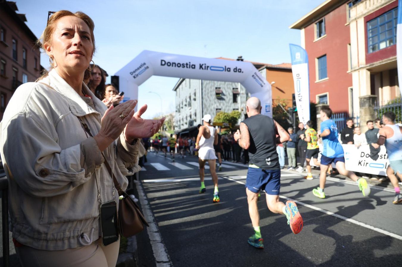 Las imágenes del Alto de Miracruz, punto clave en la Behobia - San Sebastián