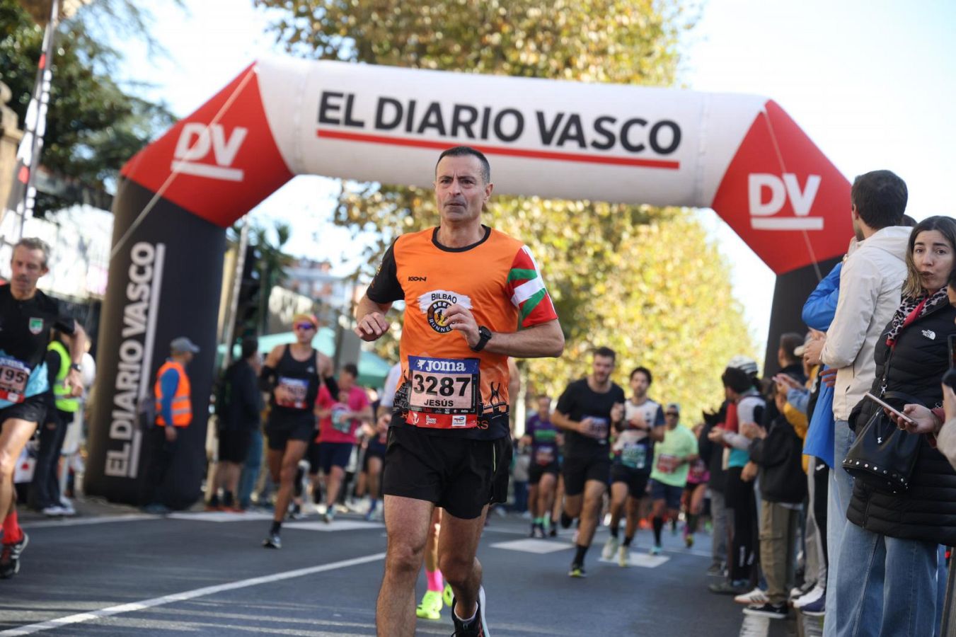 Las imágenes del Alto de Miracruz, punto clave en la Behobia - San Sebastián