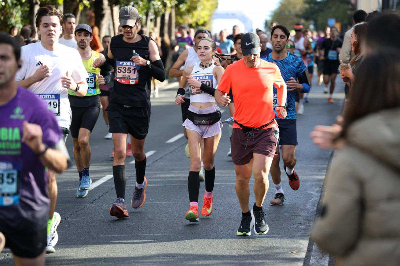 Las imágenes del Alto de Miracruz, punto clave en la Behobia - San Sebastián