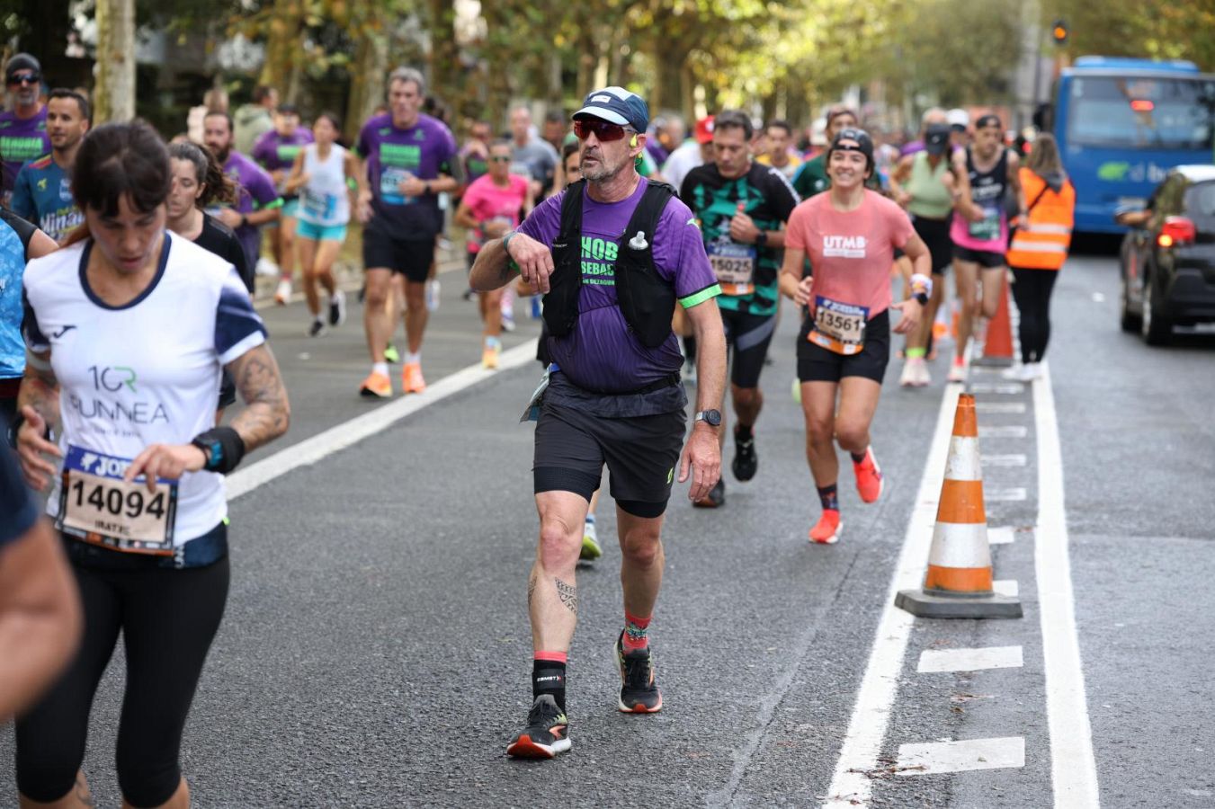 Las imágenes del Alto de Miracruz, punto clave en la Behobia - San Sebastián