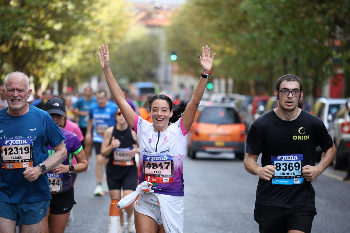 Las imágenes del Alto de Miracruz, punto clave en la Behobia - San Sebastián