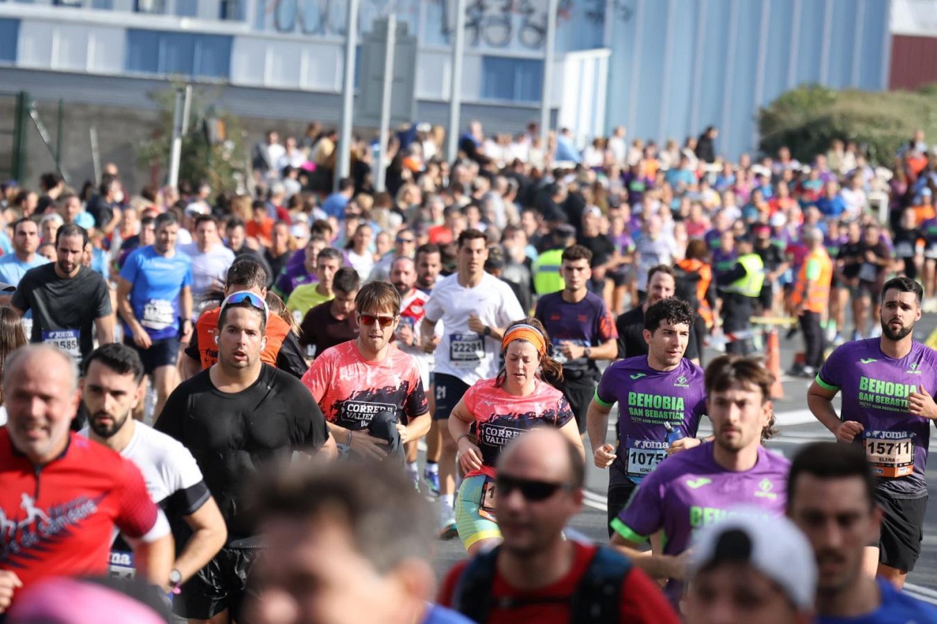 Las imágenes del Alto de Miracruz, punto clave en la Behobia - San Sebastián