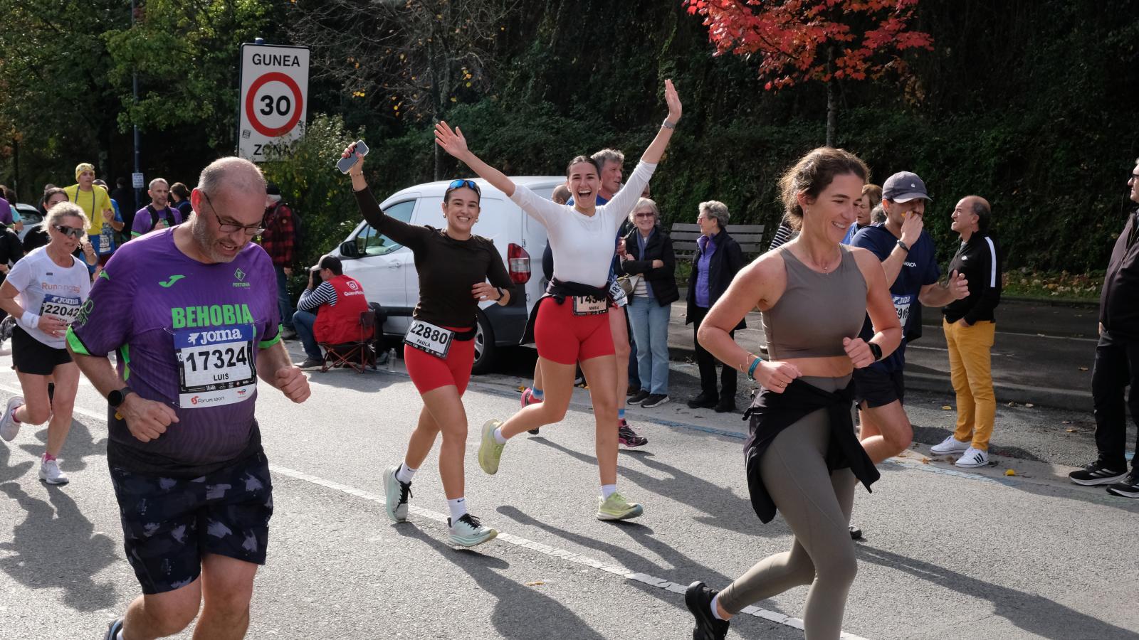 La Behobia - San Sebastián 2025 a su paso por Errenteria