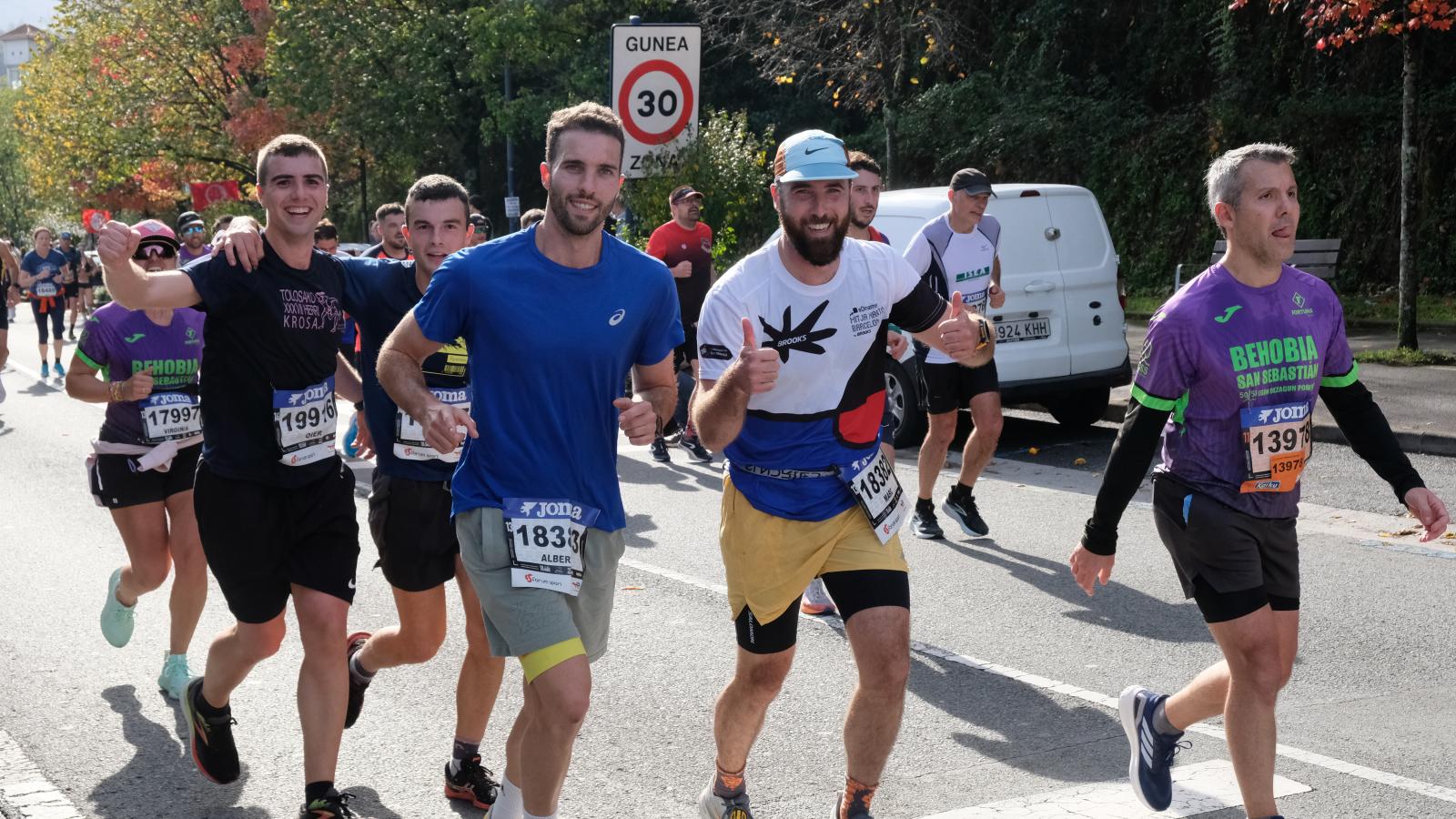 La Behobia - San Sebastián 2025 a su paso por Errenteria