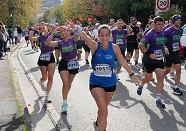 La Behobia - San Sebastián 2025 a su paso por Errenteria