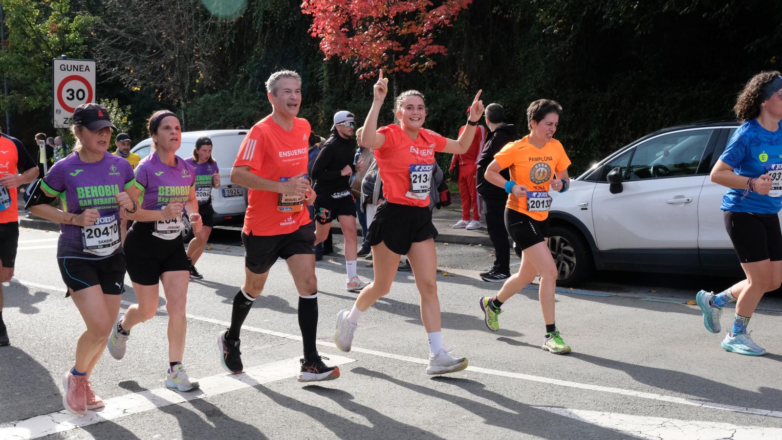 La Behobia - San Sebastián 2025 a su paso por Errenteria