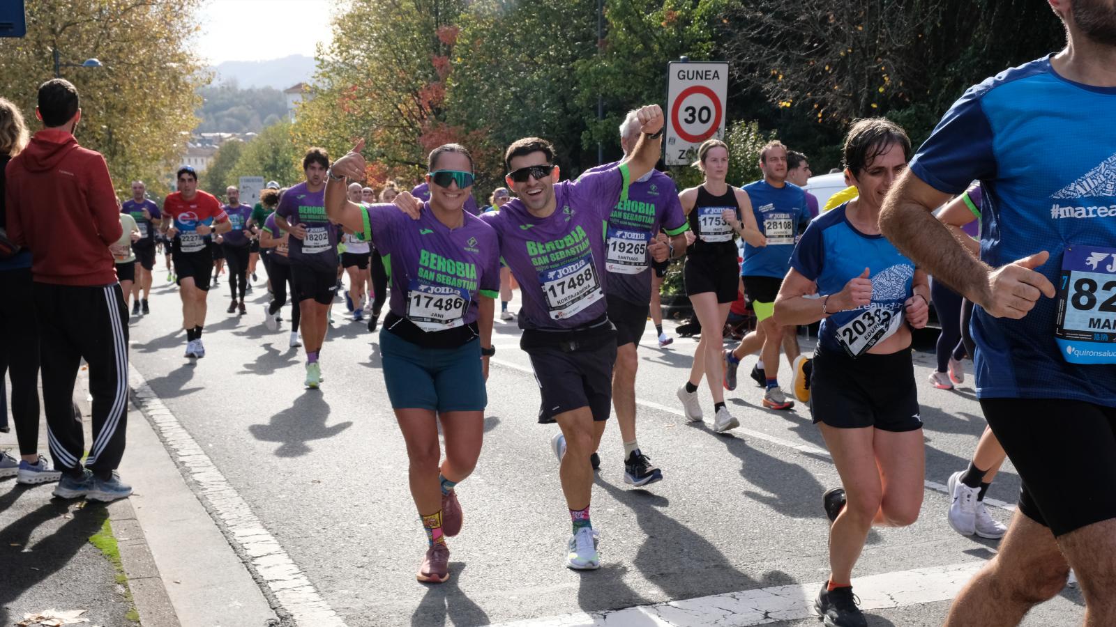 La Behobia - San Sebastián 2025 a su paso por Errenteria