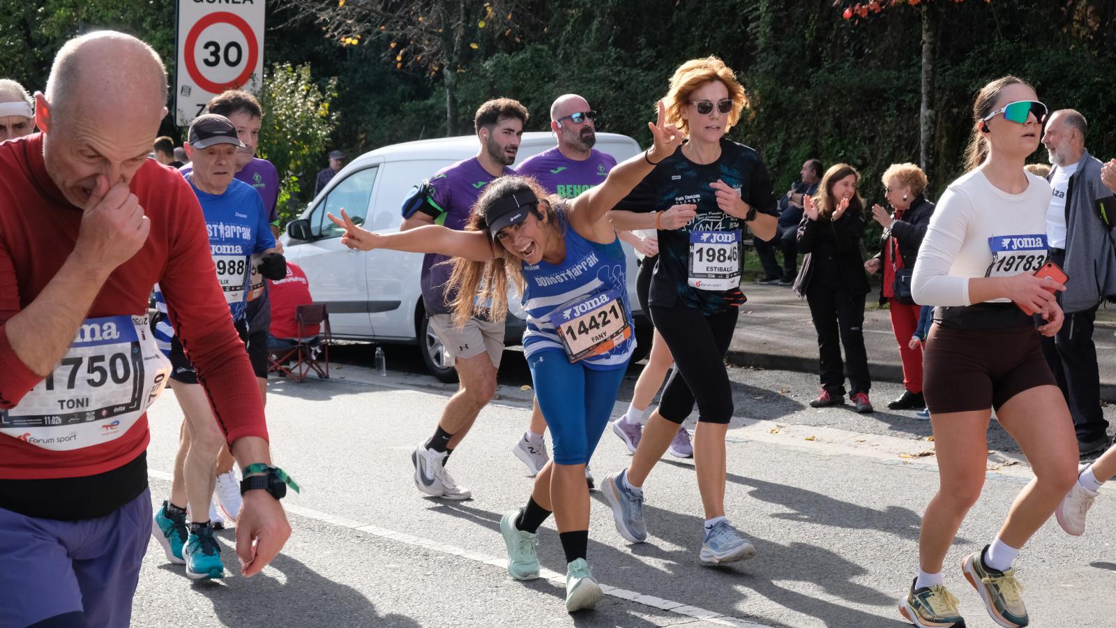 La Behobia - San Sebastián 2025 a su paso por Errenteria