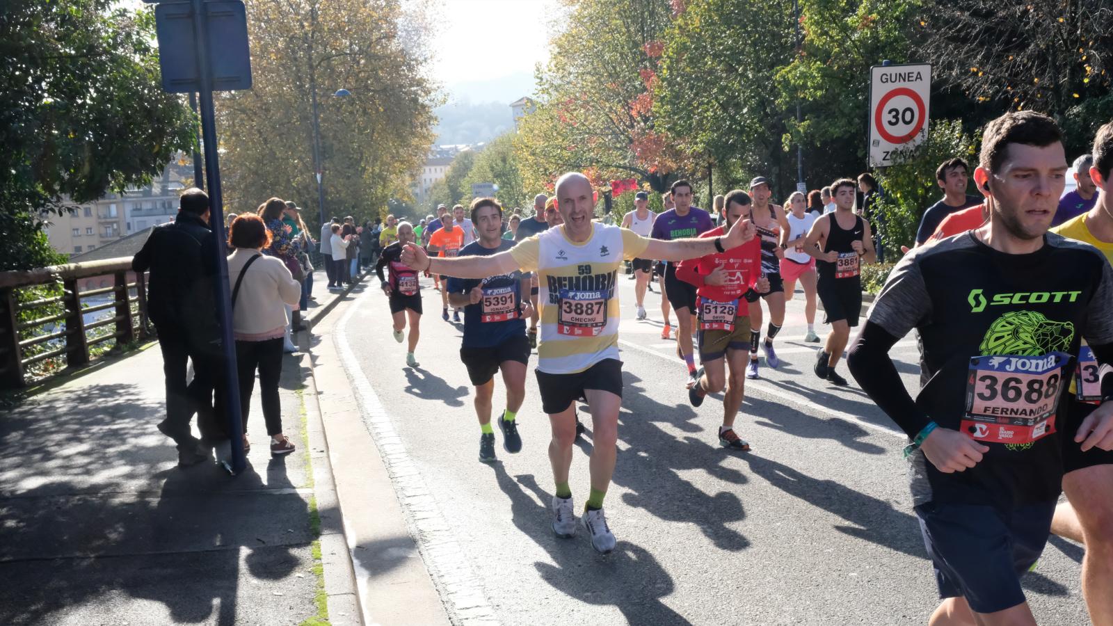 La Behobia - San Sebastián 2025 a su paso por Errenteria