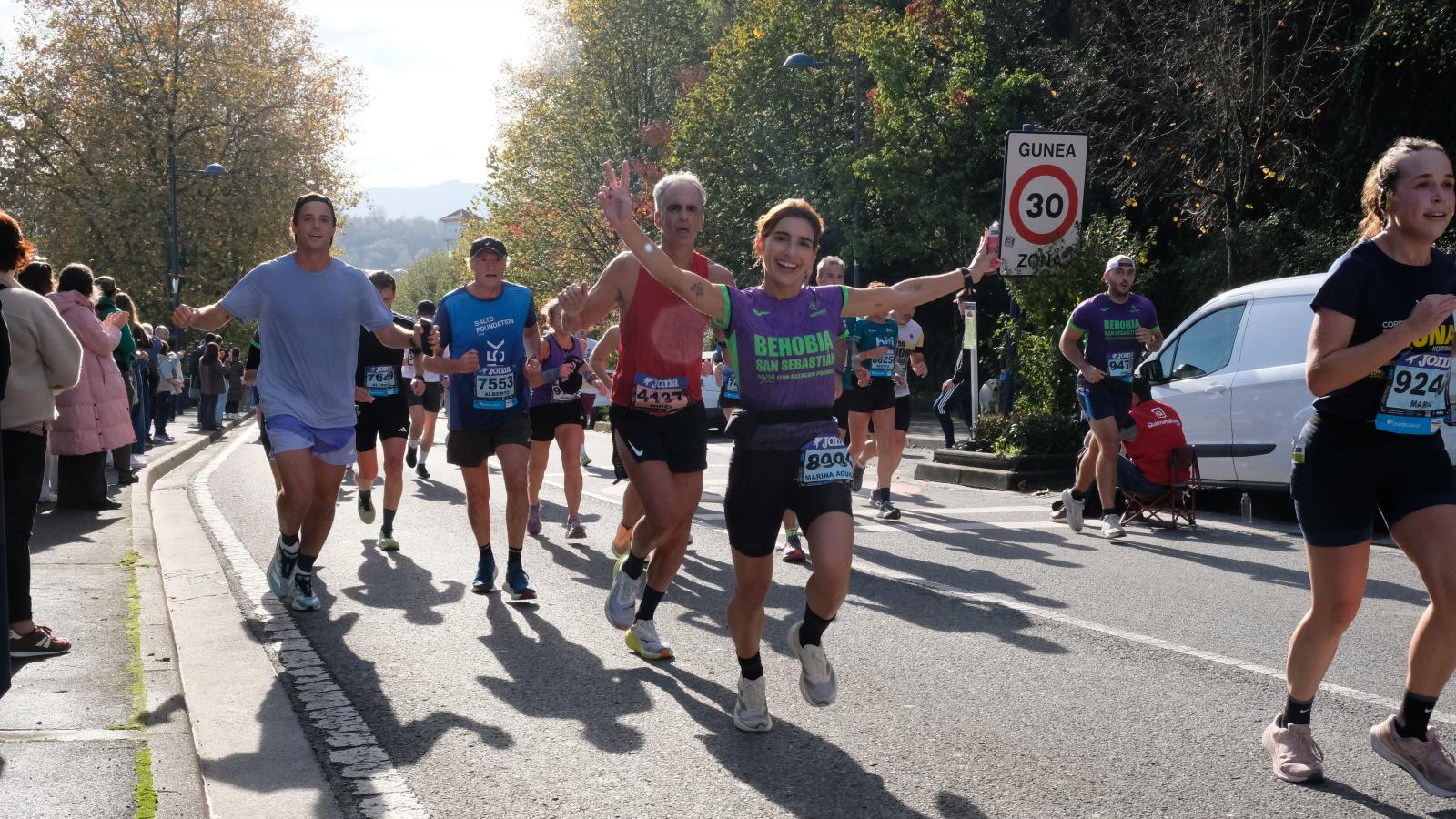 La Behobia - San Sebastián 2025 a su paso por Errenteria