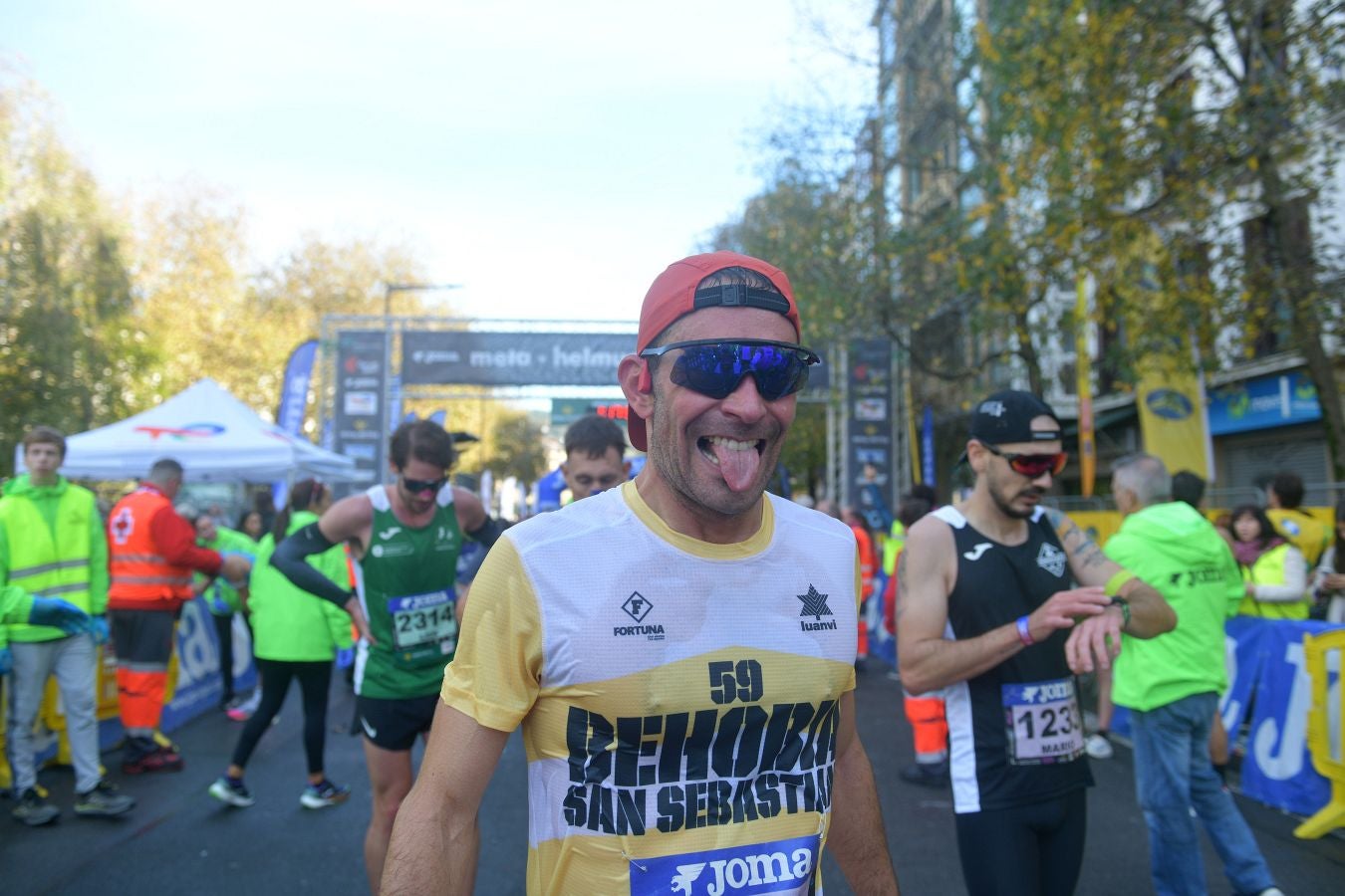 Las imágenes de la llegada a meta en el Boulevard de San Sebastián