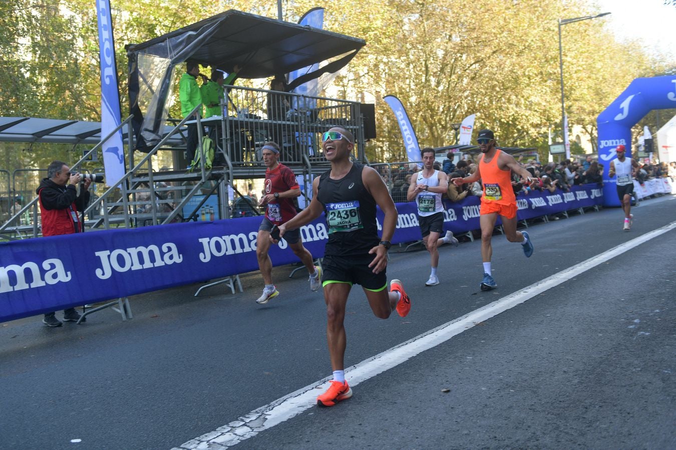Las imágenes de la llegada a meta en el Boulevard de San Sebastián
