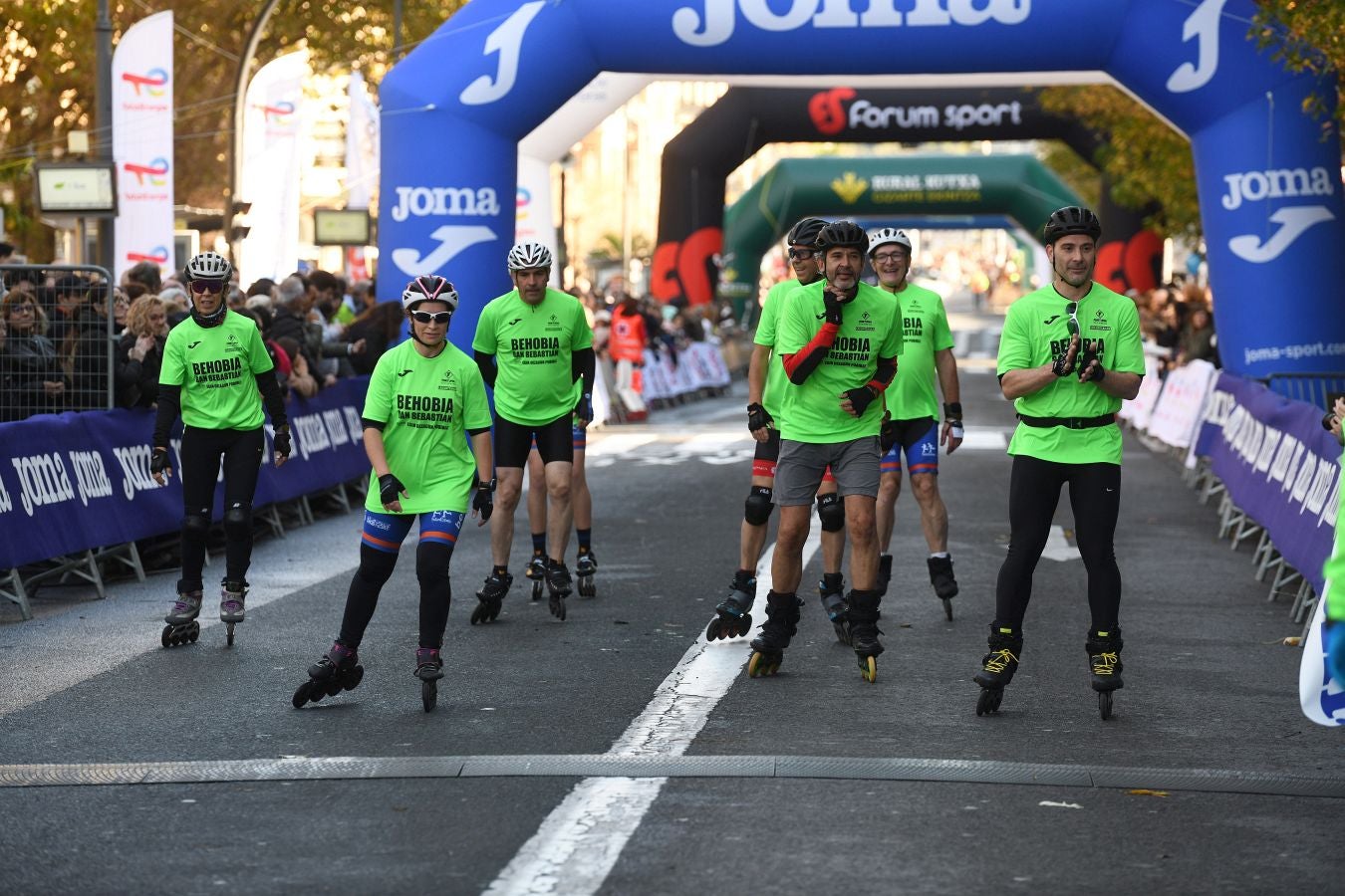 Las imágenes de la llegada a meta en el Boulevard de San Sebastián