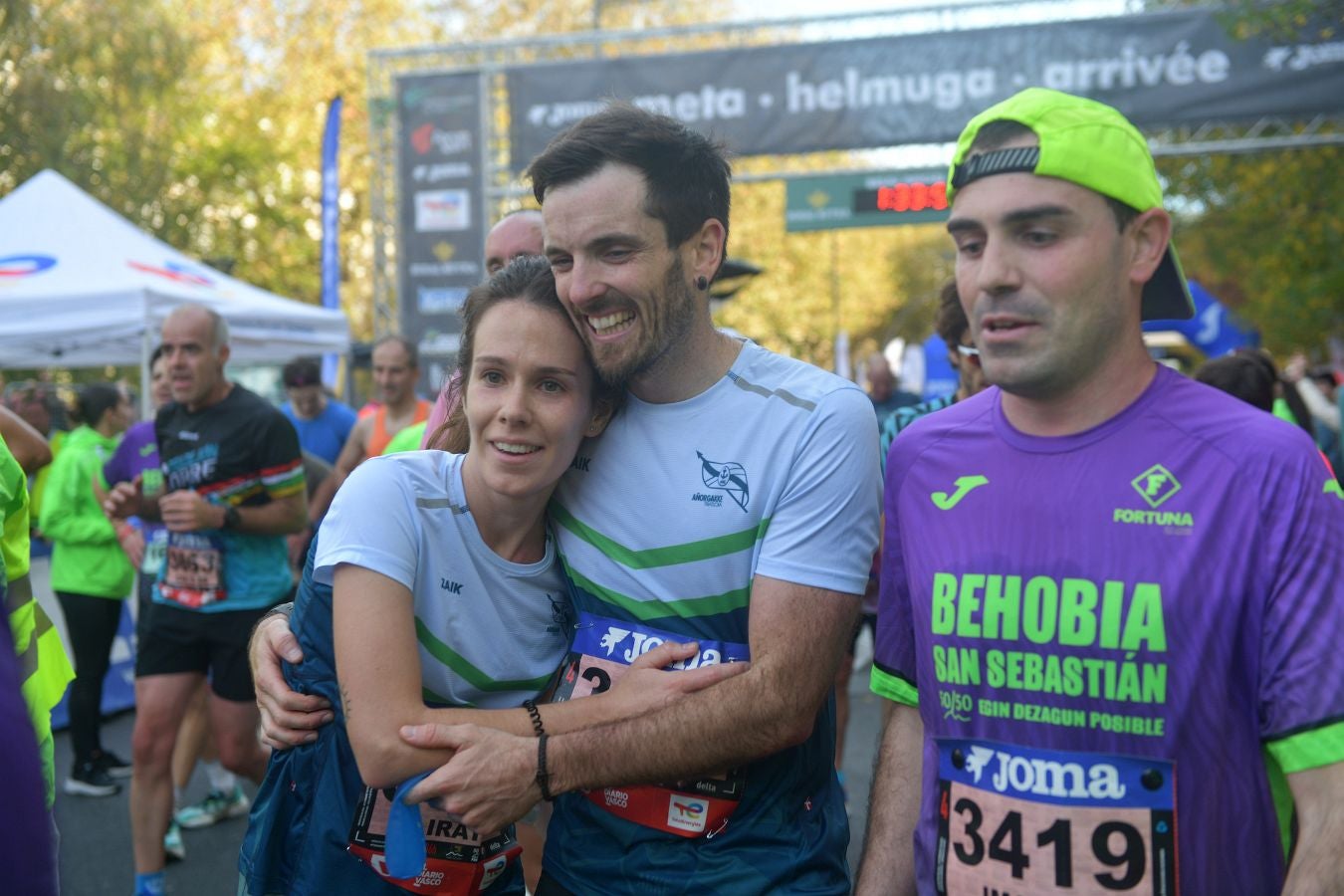 Las imágenes de la llegada a meta en el Boulevard de San Sebastián