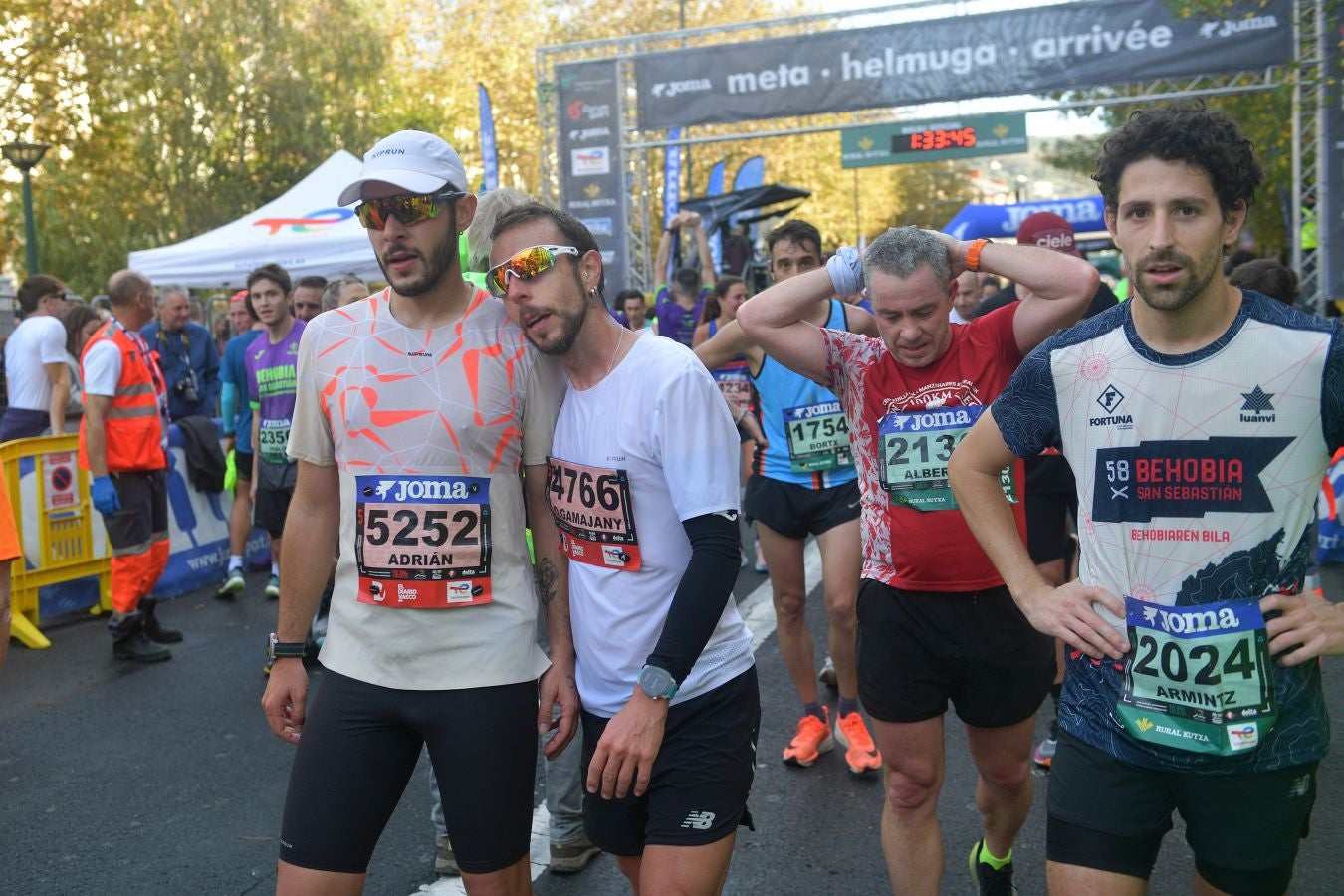 Las imágenes de la llegada a meta en el Boulevard de San Sebastián