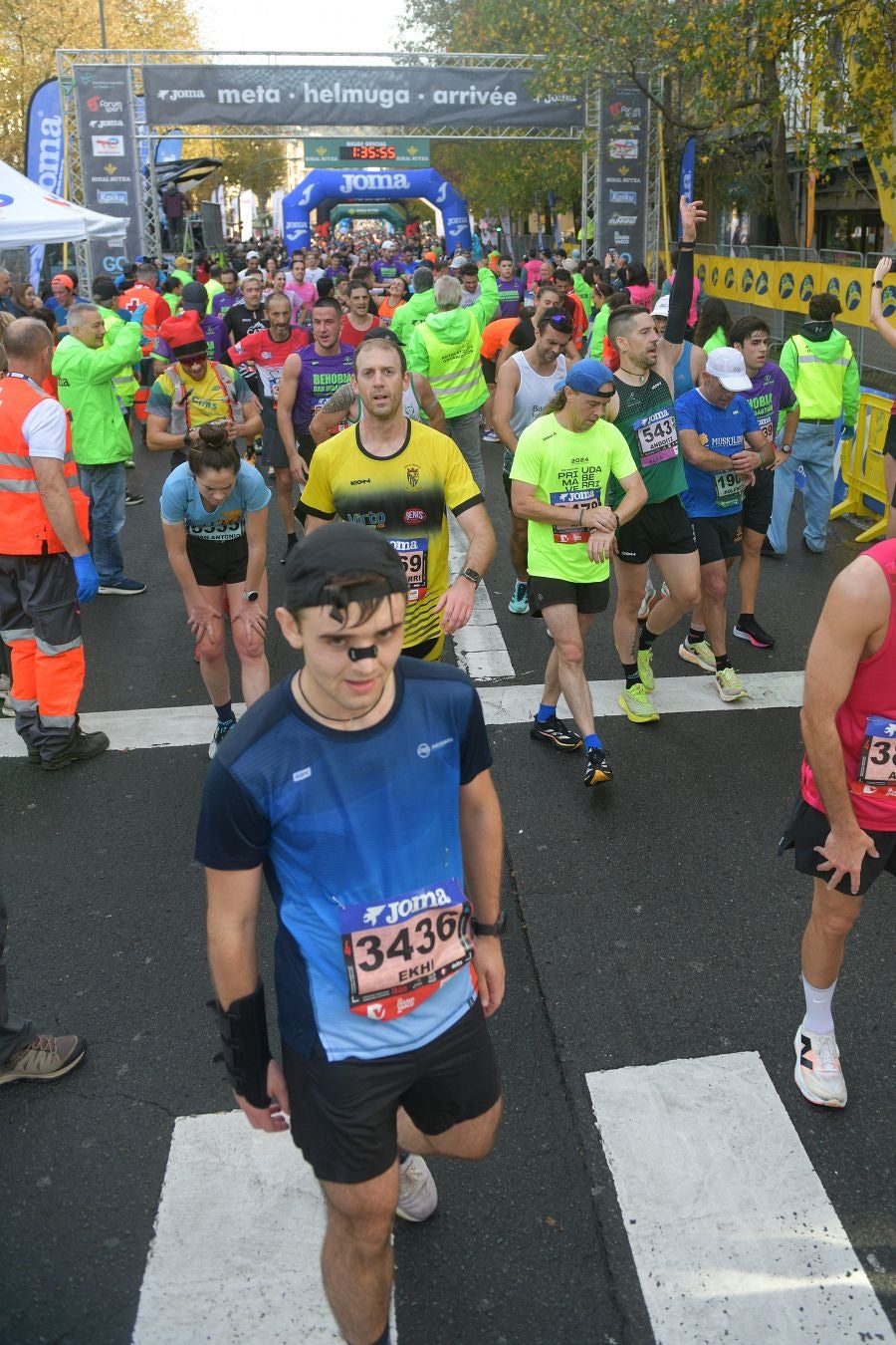 Las imágenes de la llegada a meta en el Boulevard de San Sebastián