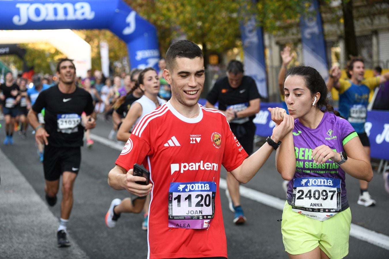 Las imágenes de la llegada a meta en el Boulevard de San Sebastián