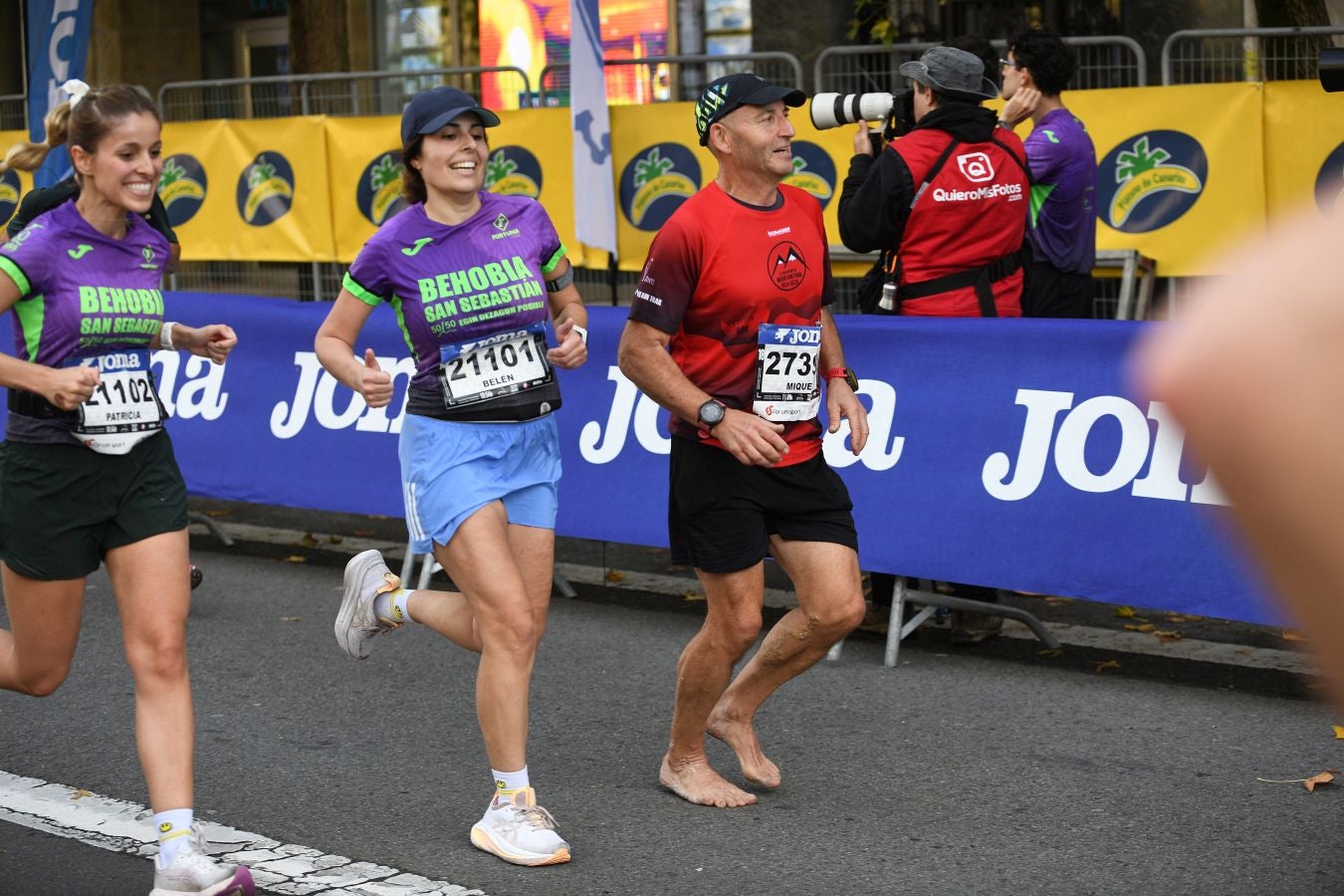 Las imágenes de la llegada a meta en el Boulevard de San Sebastián