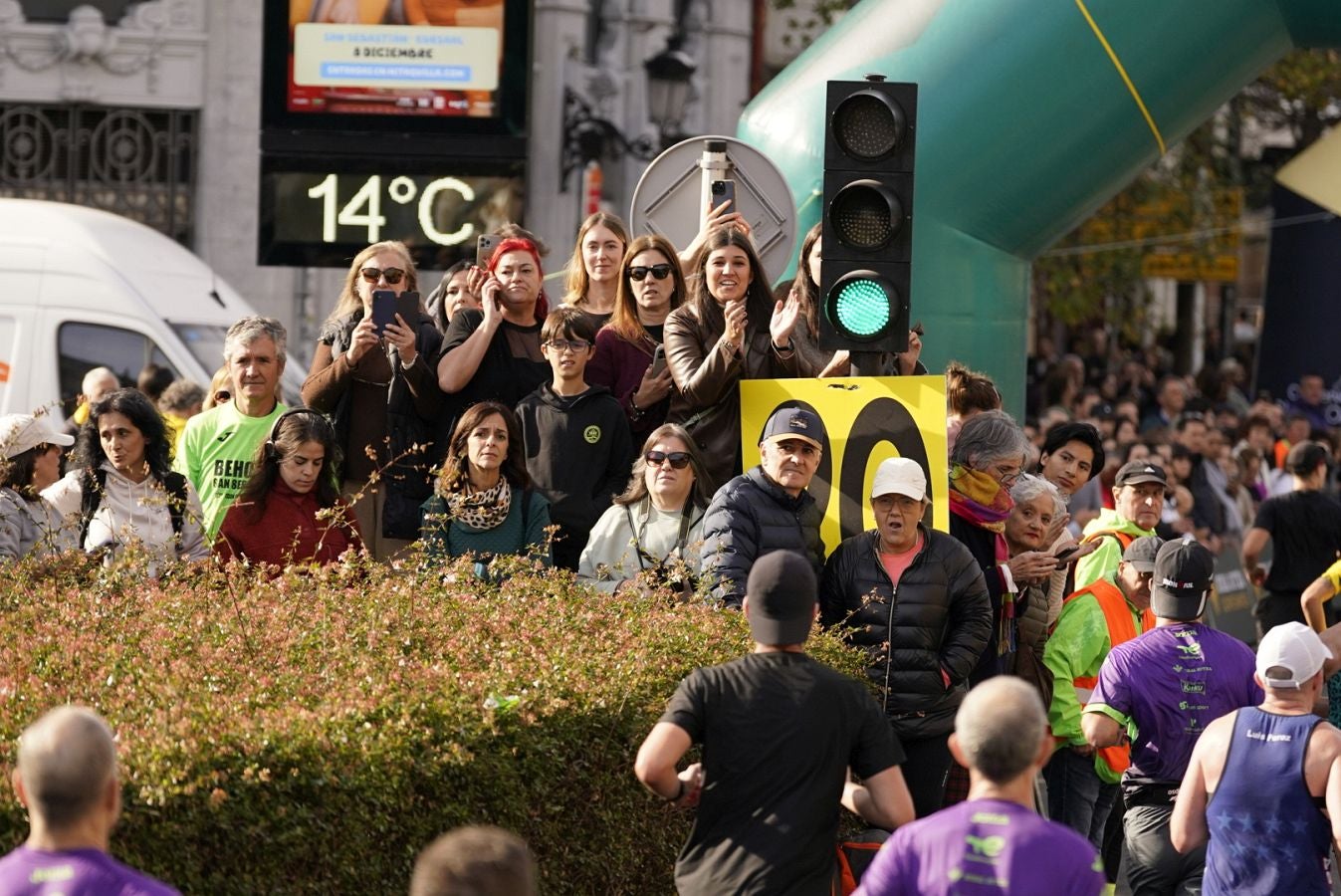 La Behobia - San Sebastián, a su paso por el Kursaal donostiarra