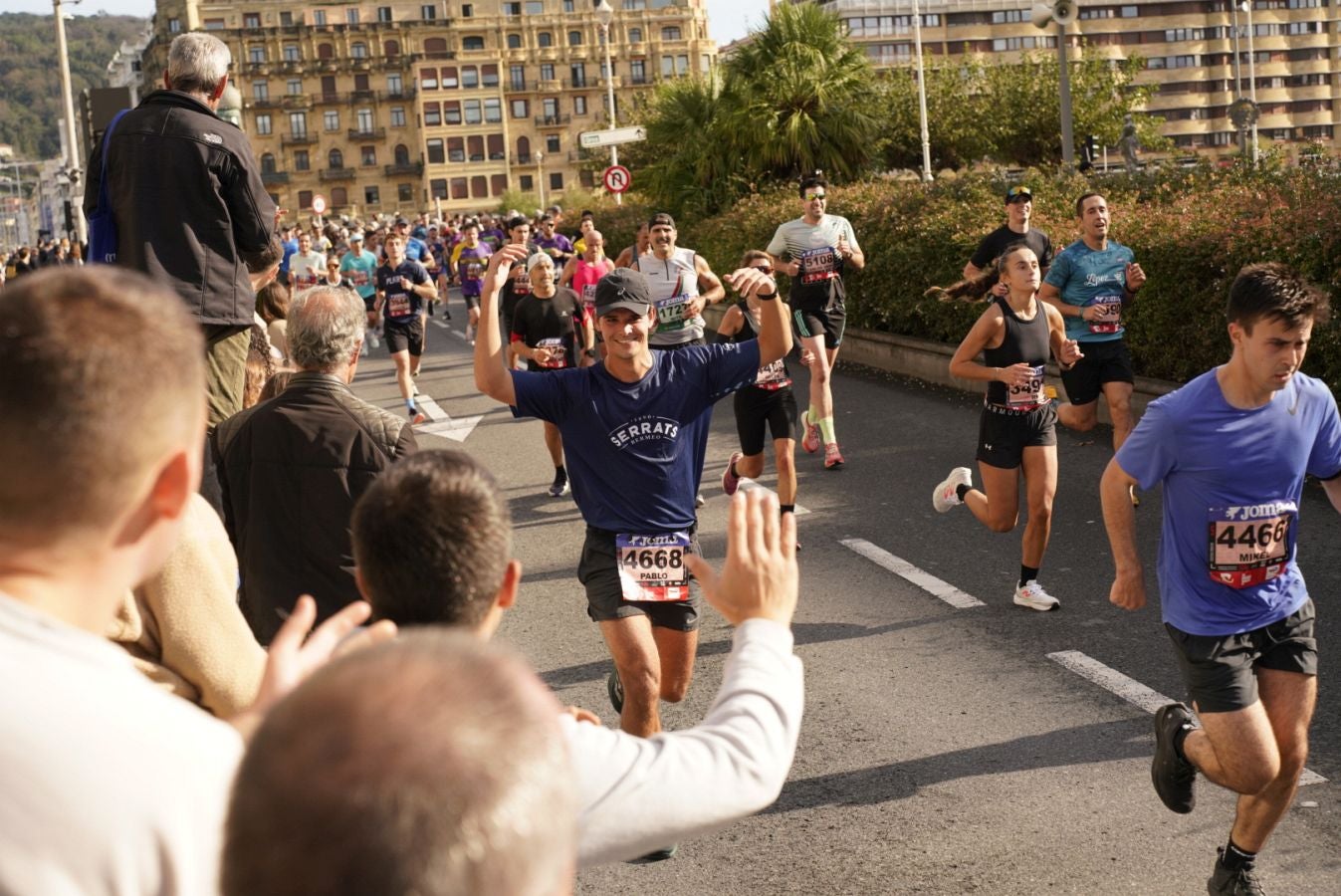 La Behobia - San Sebastián, a su paso por el Kursaal donostiarra