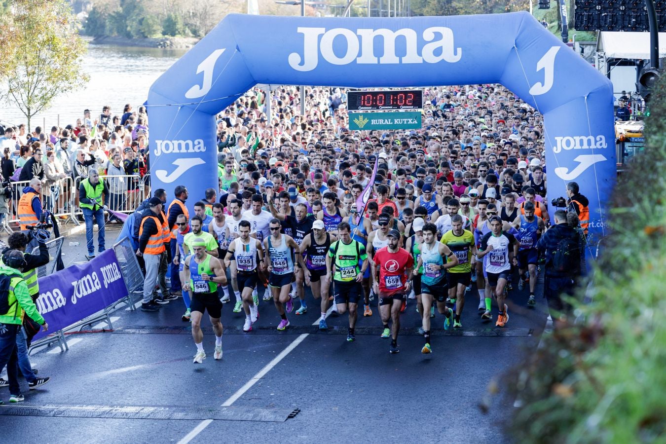Las salida de la Behobia - San Sebastián, en imágenes