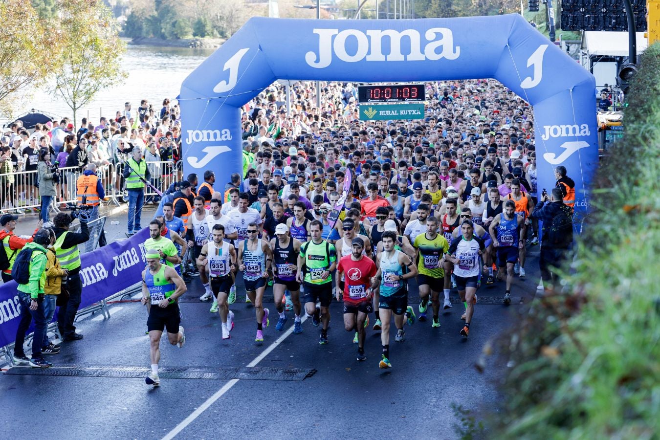 Las salida de la Behobia - San Sebastián, en imágenes