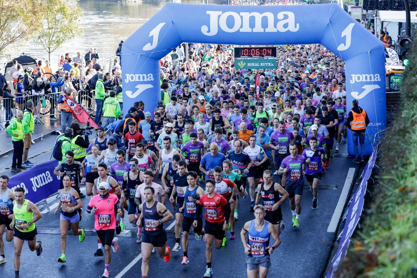 Las salida de la Behobia - San Sebastián, en imágenes