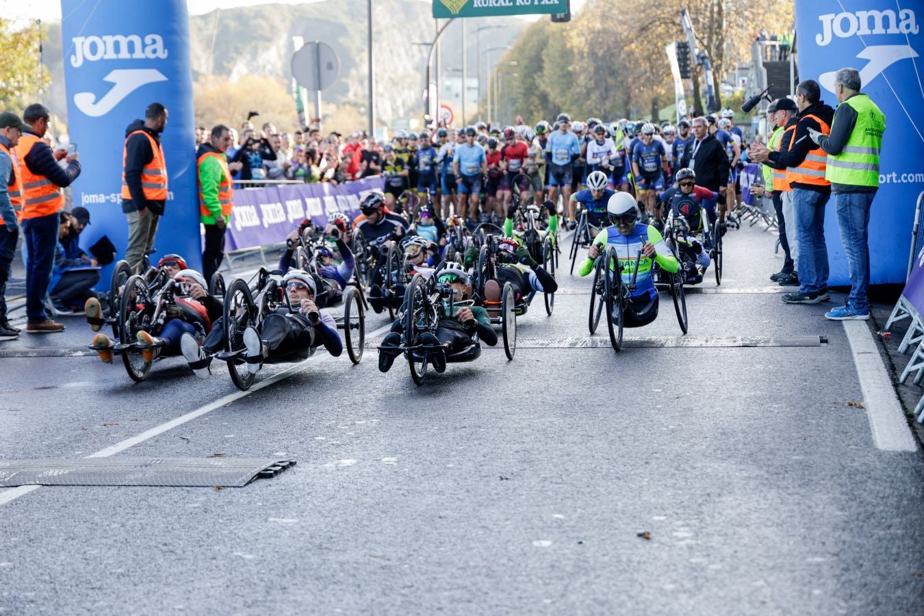 Las salida de la Behobia - San Sebastián, en imágenes