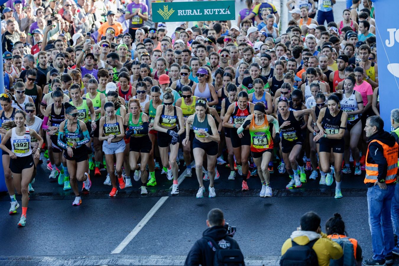 Las salida de la Behobia - San Sebastián, en imágenes