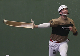 Imanol López, en acción.