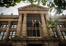 Vista exterior de la Audiencia de Gipuzkoa