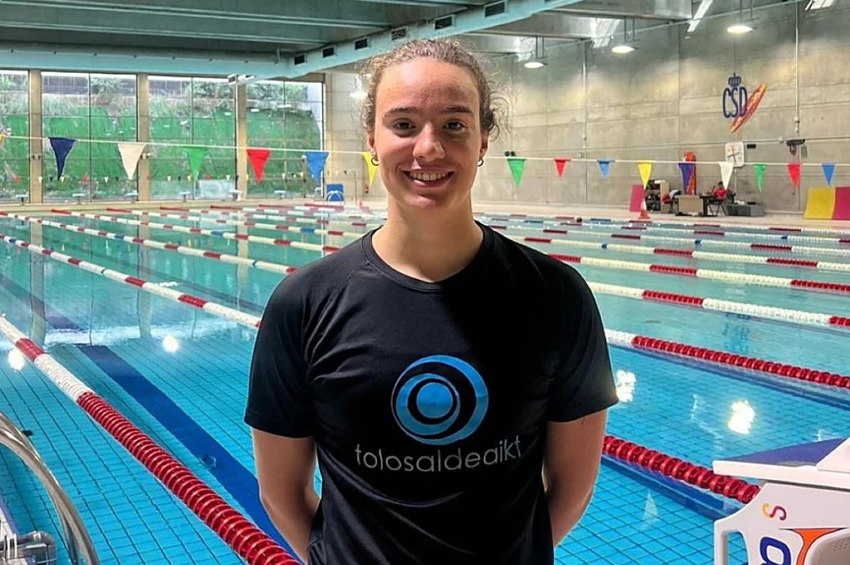 La nadadora de Urretxu Nahia Garrido, en una imagen de archivo.