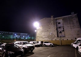 Zona de aparcamiento en la que se produjo la agresión.