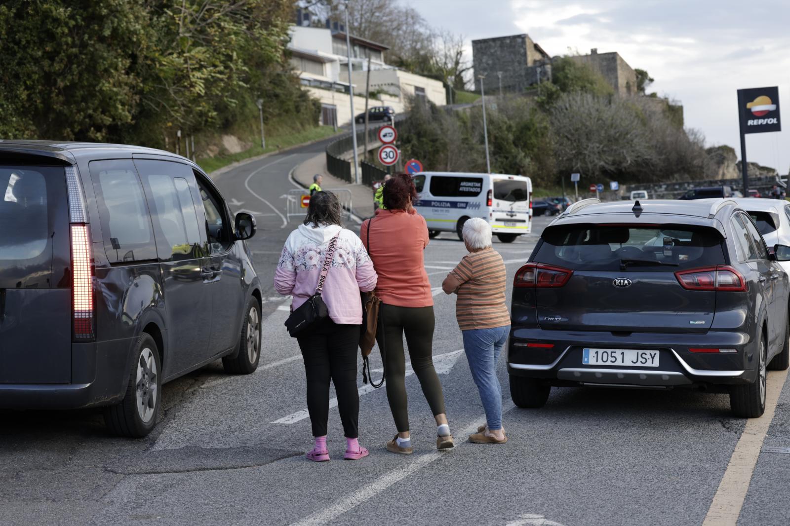 Incendio en el faro de Higuer