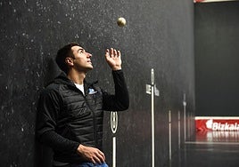 Peio Etxeberria, en el Bizkaia, sede mañana de la final.