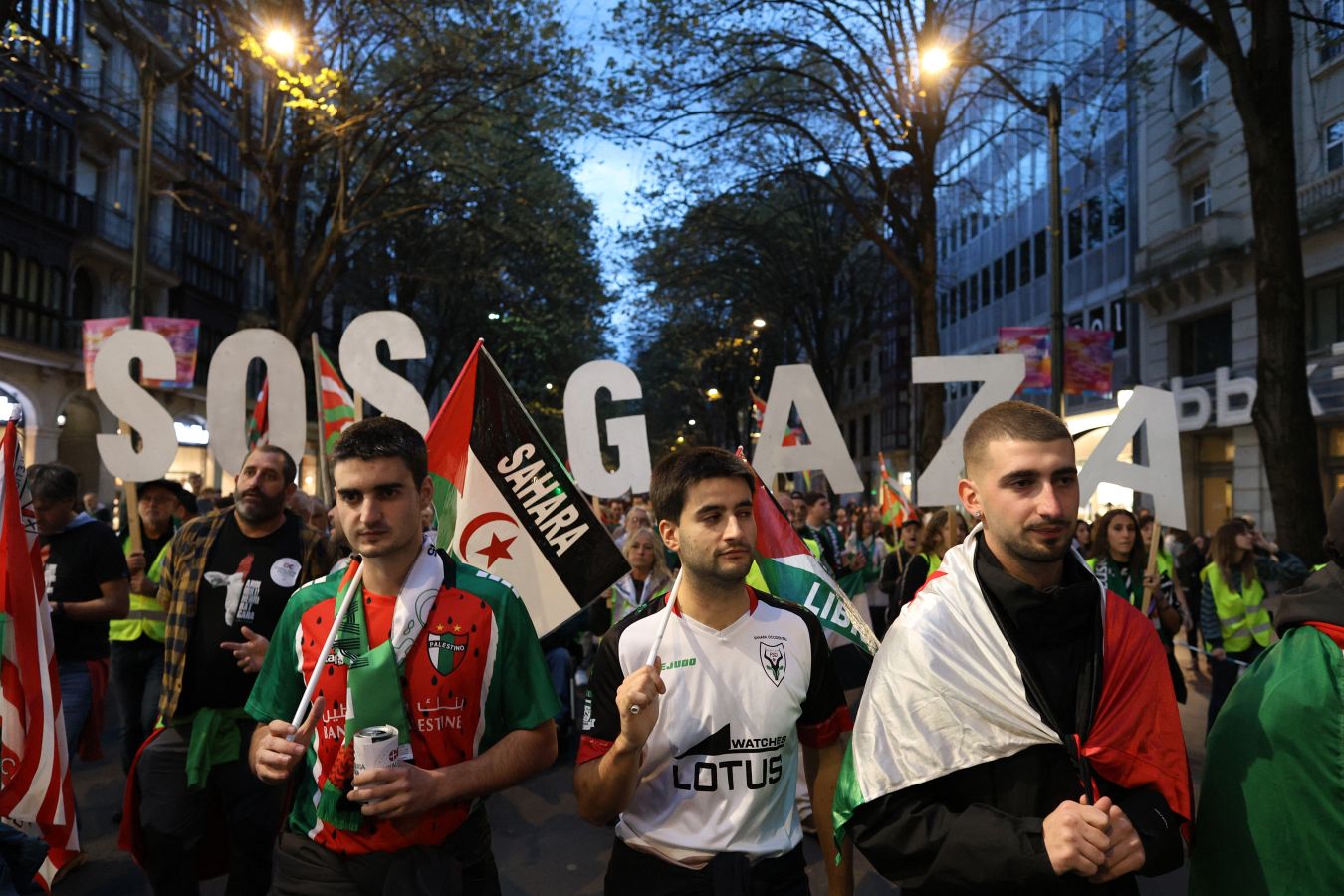 Las imágenes de las manifestaciones de Bilbao