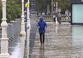 Las lluvias llegarán el lunes a Gipuzkoa para mantenerse durante toda la semana.