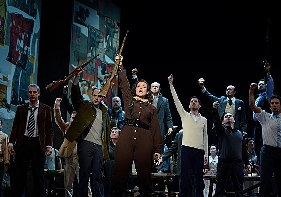 Escena del montaje de 'La forza del destino', de Verdi.