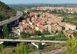 Vista aérea del municipio catalán de Martorell.
