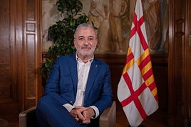 Jaume Collboni intervino ayer por videoconferencia en el congreso de Tabakalera.