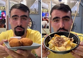 Un joven vasco prueba comida española en un restaurante de República Dominicana: «Esto no es una croqueta»