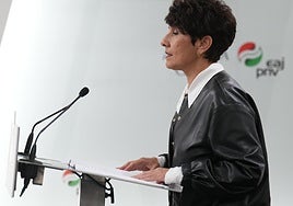 Maribel Vaquero este jueves en Sabin Etxea.