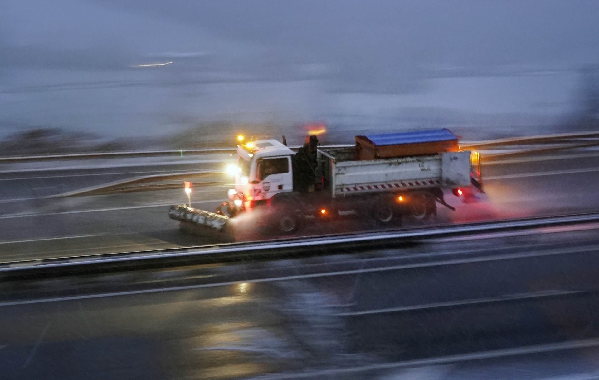 La nieve se suma a los chubascos por la masa de aire ártico en Gipuzkoa