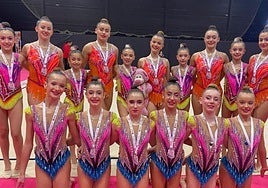 Los tres conjuntos eibarreses en el torneo de Oviedo.